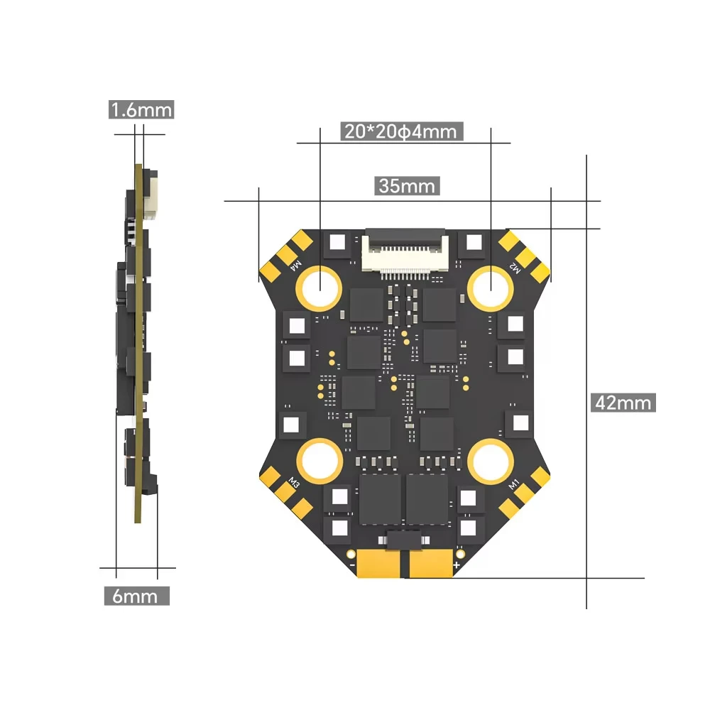 iFlight Borg Mini F7 Flight Co - Fpv Flight Controller F7 Stack 60A ulasan dan harga